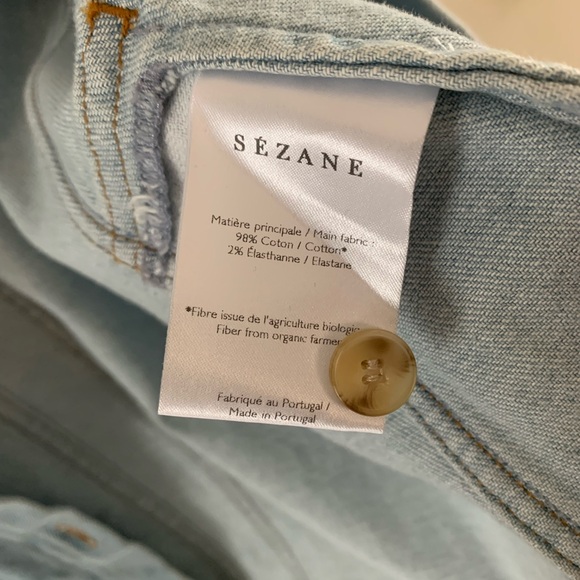 Sezane Will Jacket Snow Blue NWOT - Picture 4 of 6